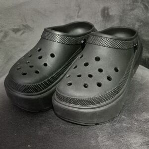 Women's Black Platform Crocs